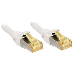 LINDY 47324 RJ45 síťové kabely, propojovací kabely CAT 6a (surový kabel CAT 7) S/FTP 2.00 m bílá 1 ks