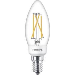 Philips Lighting 77215400 LED Energetická třída (EEK2021) F (A - G) E14 svíčkový tvar 5 W, 2.5 W, 1 W = 40 W, 18 W, 9 W teplá bílá (Ø x d) 3.5 cm x 10.6 cm