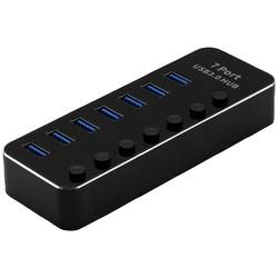 Roline 7 portů USB 3.1 Gen 1 hub černá