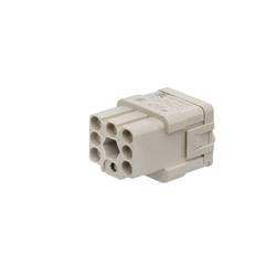 HDC insert, Female, 400 V, 10 A, No. of poles: 7, Crimp connection, Size: 1