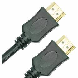 JouJye HDMI kabel Zástrčka HDMI-A, Zástrčka HDMI-A 1.50 m černá AVC 200-1,5m 4K UHD, Audio Return Channel, pozlacené kontakty HDMI kabel