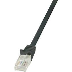 LogiLink CP1063U RJ45 síťové kabely, propojovací kabely CAT 5e U/UTP 3.00 m černá s ochranou 1 ks