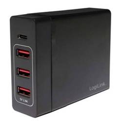 LogiLink PA0122 USB nabíječka 60 W do zásuvky (230 V) Výstupní proud (max.) 10200 mA USB, USB-C® zásuvka Počet výstupů: 4 x auto-detect