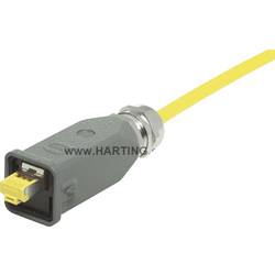 Harting Han® 3 A RJ45 10G Konektor Han® 3 A RJ45 10 G 09 45 115 1560 zástrčka, rovná počet pólů: 8 černá 1 ks