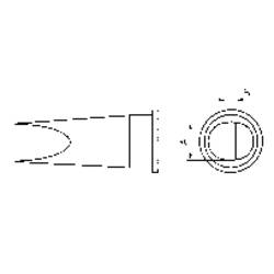 Weller LHT-E pájecí hrot plochý Velikost hrotů 6.7 mm Obsah 1 ks