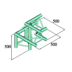 Alutruss TRILOCK 6082AL-31 3bodová rampa rohové vázání na 3 směry 90 °