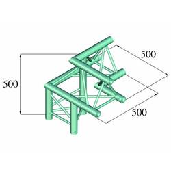 Alutruss TRILOCK 6082AL-32 3bodová rampa rohové vázání na 3 směry 90 °