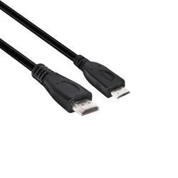 club3D HDMI kabel Zástrčka HDMI Mini-C, Zástrčka HDMI-A 1.00 m černá CAC-1350 4K UHD HDMI kabel