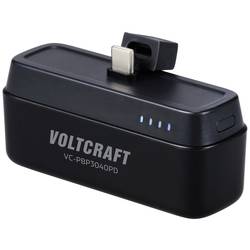 VOLTCRAFT VC-PBP3040PD powerbanka 4500 mAh Dodávka energie Li-Ion černá (matná) Indikátor stavu