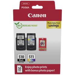 Canon Ink PG-510/CL-511 Photo Value Pack originál Dual černá, Chroma Optimizer, purppurová, žlutá 2970B017