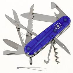 Victorinox Huntsman 1.3713.T2 švýcarský kapesní nožík počet funkcí 15 modrá (transparentní)