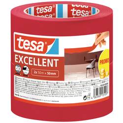 tesa EXCELLENT 56549-00000-00 krepová lepicí páska červená (d x š) 50 m x 50 mm 2 ks