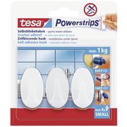 tesa POWERSTRIPS® Lepicí háček Oval bílá Množství: 3 ks