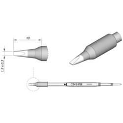 JBC Tools C245768 pájecí hrot dlátový, rovný Velikost hrotů 0.3 mm Obsah 1 ks