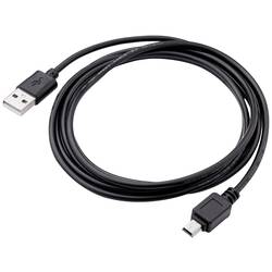 Akyga USB kabel USB-A zástrčka, USB Mini-B zástrčka 1.80 m černá AK-USB-03