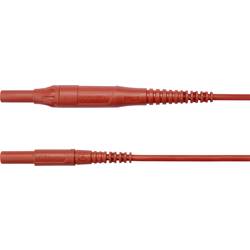 Schützinger MSFK B441 / 1 / 200 / RT měřicí kabel zástrčka 4 mm zástrčka 4 mm červená 1 ks