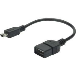 Digitus USB 2.0 adaptér [1x mini USB 2.0 zástrčka B - 1x USB 2.0 zásuvka A] AK-300310-002-S 20.00 cm