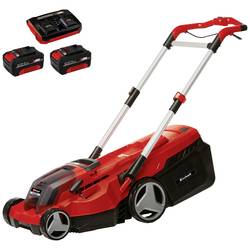 Einhell RASARRO 36/38 (2x4 Ah) akumulátor sekačka + akumulátor, mulčovací funkce 2x 18 V šířka sekání 38 cm Určen pro 450 m²