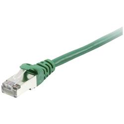 Equip 605543 RJ45 síťové kabely, propojovací kabely CAT 6 S/FTP 0.25 m zelená pozlacené kontakty 1 ks