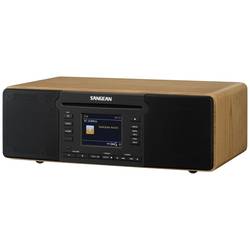 Sangean DDR-66 BT internetové CD-rádio internetové, DAB+, FM CD, USB, SD, AUX, Bluetooth, internetové rádio funkce nahrávání, funkce alarmu černá, vlašský ořech