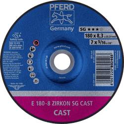 PFERD 62217747 E 180-8 ZIRKON SG CAST brusný kotouč lomený Průměr 180 mm Ø otvoru 22.23 mm Šedá / tvárná litina, Litá kůže 10 ks