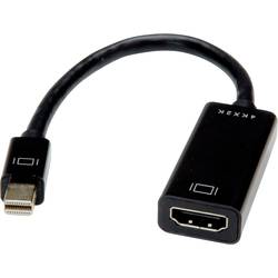 Value Mini-DisplayPort / VGA kabelový adaptér Mini DisplayPort konektory, VGA pólové zásuvka 0.15 m černá 12.99.3143 Kabel DisplayPort