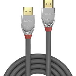 LINDY HDMI kabel Zástrčka HDMI-A, Zástrčka HDMI-A 3.00 m šedá 37873 4K UHD HDMI kabel