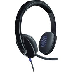 Logitech H540 Sluchátka On Ear kabelová, 981-000480, stereo, černá, Redukce šumu mikrofonu