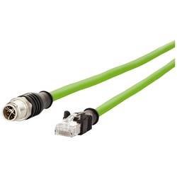 Metz Connect 142M2X15100 M 12 síťové kabely, propojovací kabely CAT 6A S/FTP 10.00 m zelená krytí PUR, odolné proti kyselinám, odolné proti ozonu, odolné proti