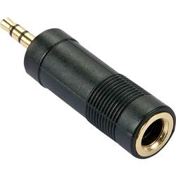 LINDY 35621 35621 jack audio adaptér [1x jack zástrčka 3,5 mm - 1x jack zásuvka 6,3 mm] černá