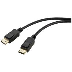 Renkforce DisplayPort kabel Konektor DisplayPort, Konektor DisplayPort 2.00 m černá RF-5771516 PVC plášť Kabel DisplayPort