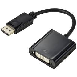 Renkforce RF-5771774 DisplayPort / DVI adaptér [1x zástrčka DisplayPort - 1x DVI zásuvka 24+5pólová] černá PVC plášť 15 cm