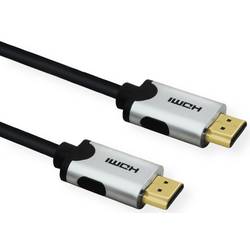 Value HDMI kabel Zástrčka HDMI-A, Zástrčka HDMI-A 3.00 m černá 11.99.5943 10K UHD, 8K UHD, dvoužilový stíněný HDMI kabel