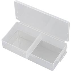 TRU COMPONENTS SG817-02 SG817-02 krabička na malé součástky, (d x š x v) 173 x 86 x 35 mm, přihrádek: 2, pevné rozčlenění, 1 ks