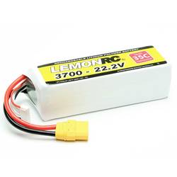 LemonRC akupack Li-Pol (modelářství) 22.2 V 3700 mAh Počet článků: 6 35 C Softcase XT90