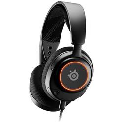 Steelseries Arctis Nova 3 Gaming Sluchátka Over Ear kabelová stereo černá Redukce šumu mikrofonu headset, regulace hlasitosti, Vypnutí zvuku mikrofonu