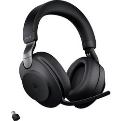 Jabra Evolve2 85 MS Sluchátka Over Ear Bluetooth®, kabelová, 28599-999-899, stereo, černá, Redukce šumu mikrofonu