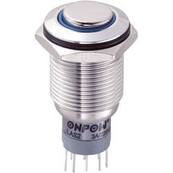 TRU COMPONENTS LAS2GQH-22E/B/12V/S/P, 701808 tlačítko antivandal, 16 mm, 250 V/AC, 3 A, 1 ks