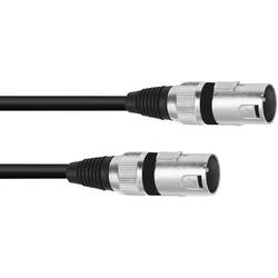 Omnitronic 3022075A XLR kabelový adaptér [1x XLR zástrčka 3pólová - 1x XLR zástrčka 3pólová] 0.20 m černá