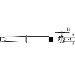 Weller 4CT5C6-1 pájecí hrot dlátový, rovný Velikost hrotů 3.2 mm Obsah 1 ks