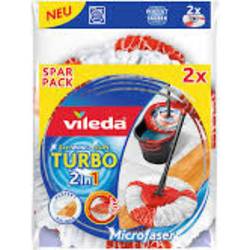 Vileda 166143 Turbo Easy Wring & Clean Wischmop Ersatzkopf 2er Pack Náhradní nástavec 2 ks