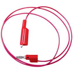 Mueller Electric BU-2030-A-24-2 měřicí kabel [banánková zástrčka 4 mm - krokosvorky] 0.6 m, červená, 1 ks