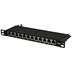 LogiLink NP0066 12 portů patch panel 254 mm (10) CAT 6A 0.5 U