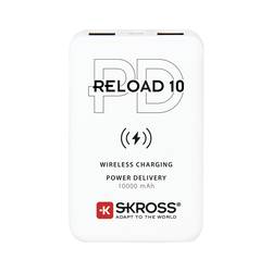 Skross Reload 10 PD, Qi powerbanka 10000 mAh Li-Ion bílá Indikátor stavu