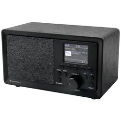 soundmaster DAB350SW 10771 stolní rádio, DAB+, FM, USB, včetně reproduktoru, funkce alarmu, černá