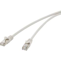 Renkforce RF-4724272 RJ45 síťové kabely, propojovací kabely CAT 5e F/UTP 0.50 m šedá s ochranou 1 ks