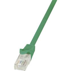 LogiLink CP1055U RJ45 síťové kabely, propojovací kabely CAT 5e U/UTP 2.00 m zelená s ochranou 1 ks