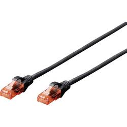 Digitus DK-1614-010/BL RJ45 síťové kabely, propojovací kabely CAT 6 U/UTP 1.00 m černá 1 ks