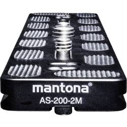 Mantona AS-200-2M Schnellwechselplatte deska pro rychlou výměnu vnější závit=1/4, 3/8