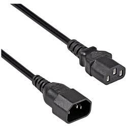 Akyga napájecí kabel [1x IEC zástrčka C14 10 A - 1x IEC C13 zásuvka 10 A] 3 m černá